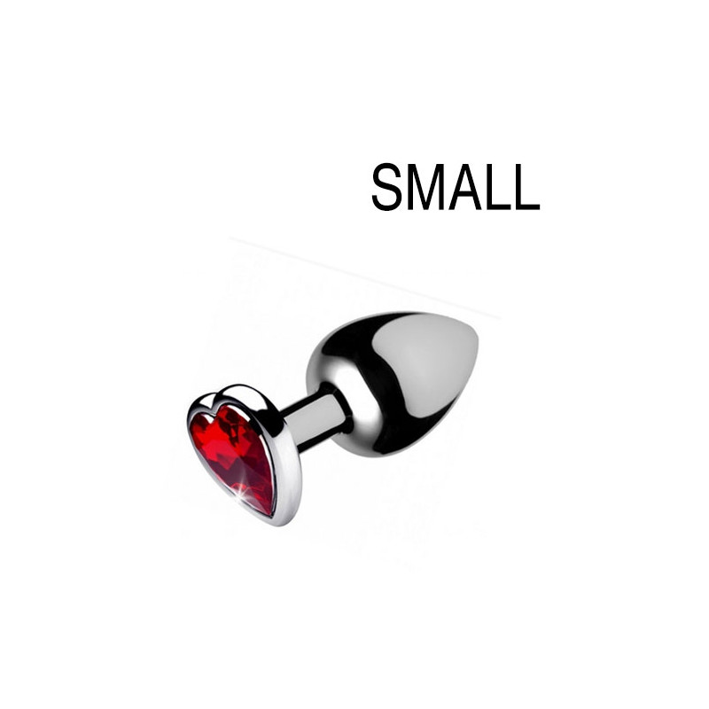 Booty Sparks Plug bijou Heart Gem Rouge 6.5 x 2.7 cm